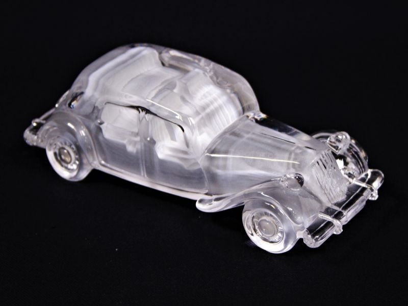 Glazen miniatuur auto/presse papier